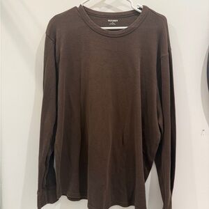 Old Navy Chocolate Brown Crewneck Top